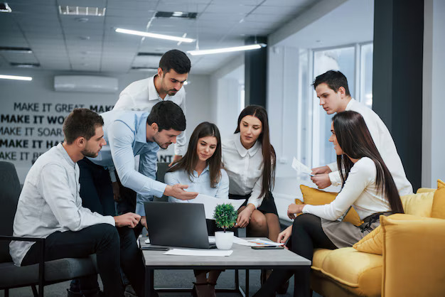 Teamwork in office